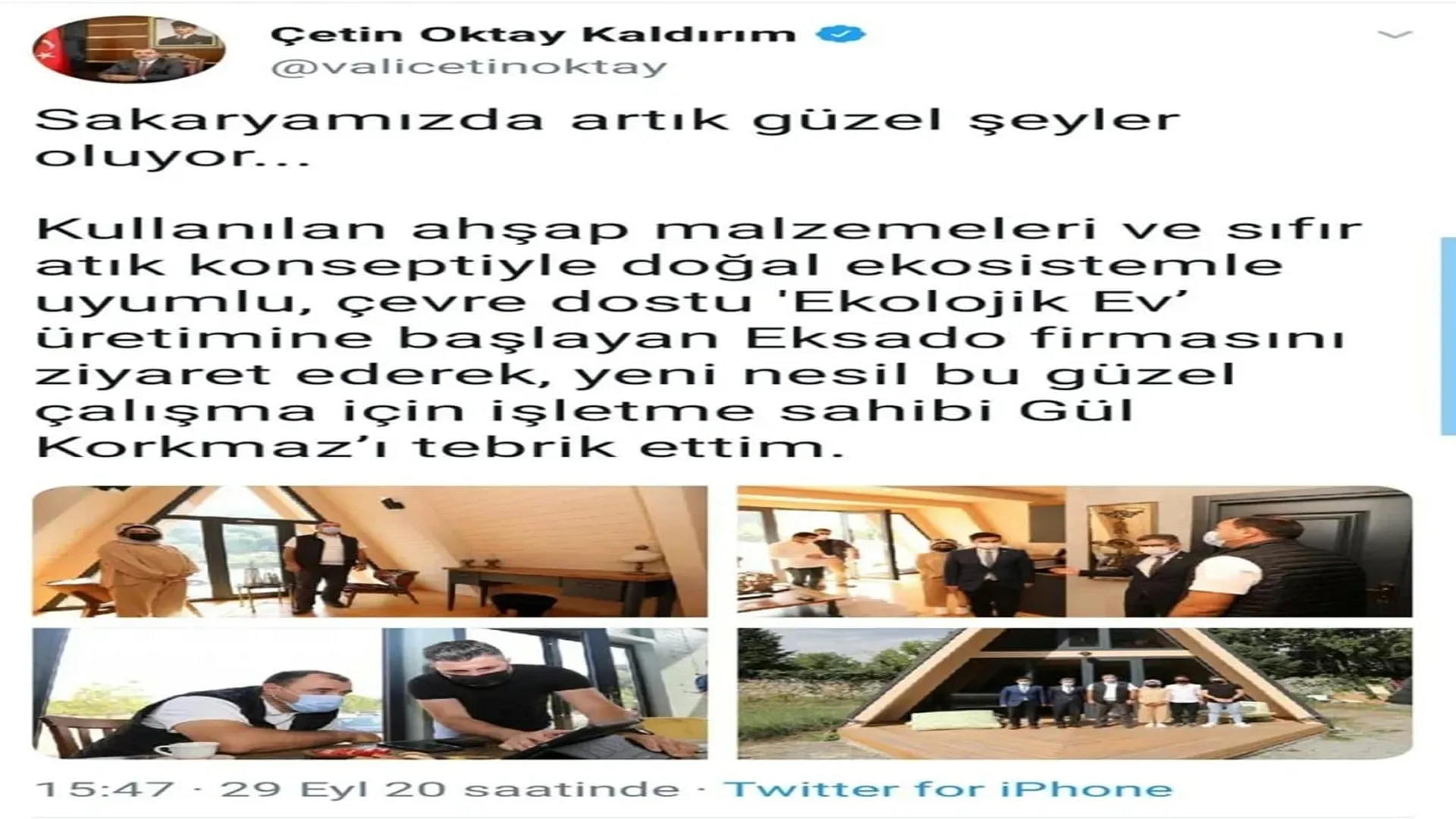 SAKARYA VALİSİ ÇETİN OKTAY KALDIRIM